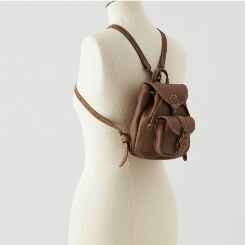 ROOTS | Vintage mini leather backpack